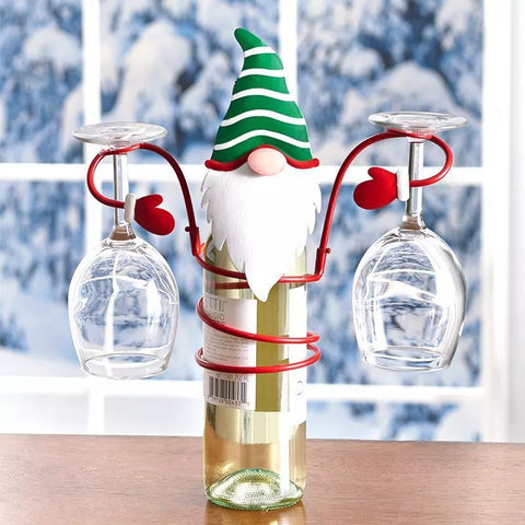Festliche Cheers Weinglas Halter – Weihnachtsmann & Schneemann Design für Festliche Tische