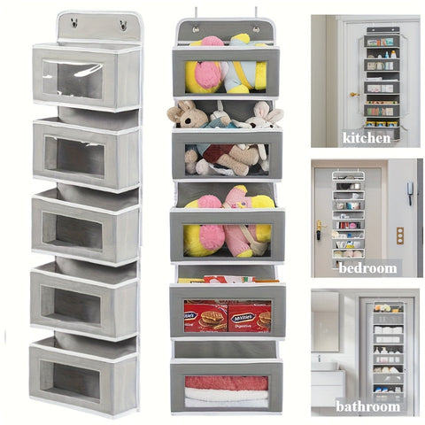 5-lagiges Hängendes Aufbewahrungssystem – Ideal für Schlafzimmer, Badezimmer und Küche