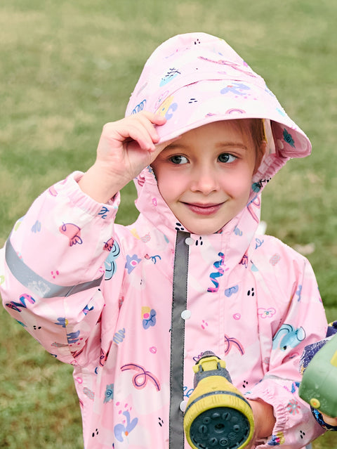 Fröhlicher Wasserdichter Regenoverall für Kinder – Atmungsaktiv und Bequem für Outdoor-Aktivitäten
