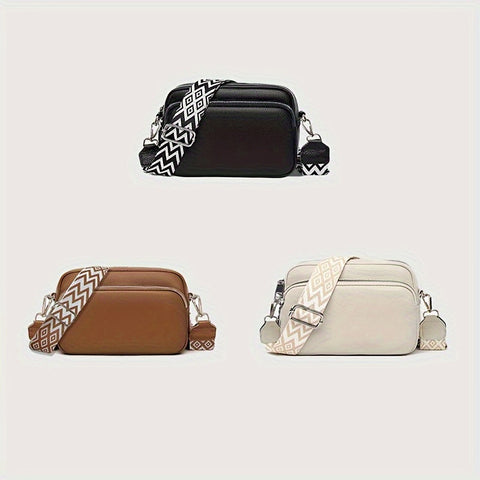 Modische Crossbody-Tasche für Damen – Lässige Umhängetasche mit geometrischem Design