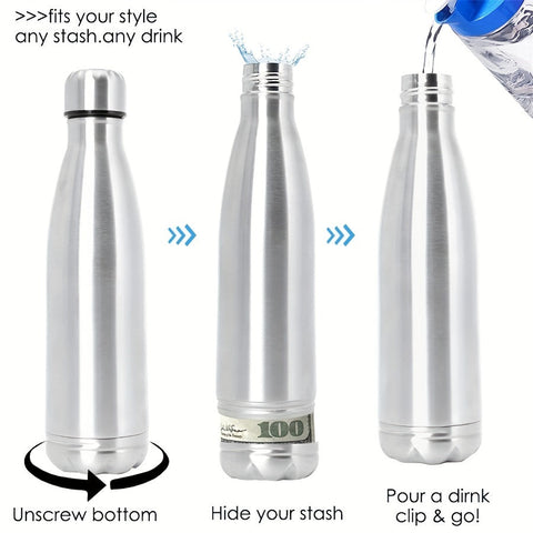 SafeHydrate Wasserflasche – Innovativ mit Versteckfach für Wertvolle Dinge