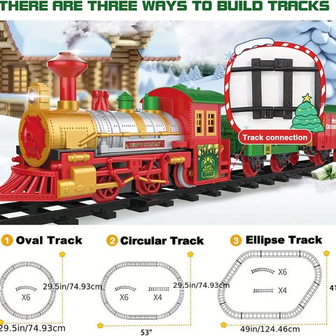 Merry Express Festliche Eisenbahnset - Magisches Spielzeug für Abenteurer