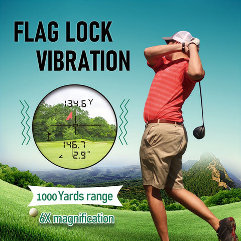 Fortgeschrittener Golfentfernungsmesser - Präzise Messungen mit Neigungsanpassung und Vibrationsfeedback