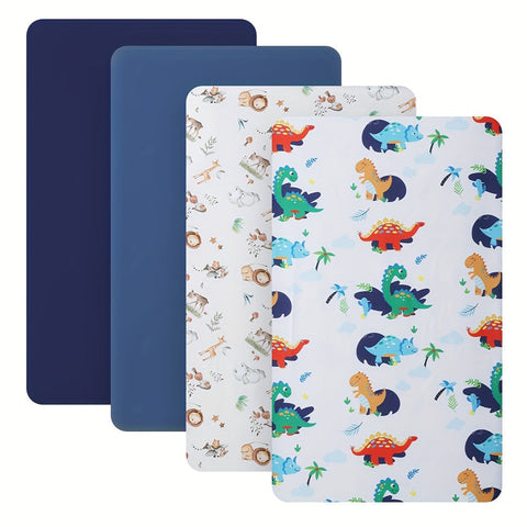 Weiche Tierdruck Wiegenbezüge – 4-teiliges Set für Komfort und Stil im Babyzimmer
