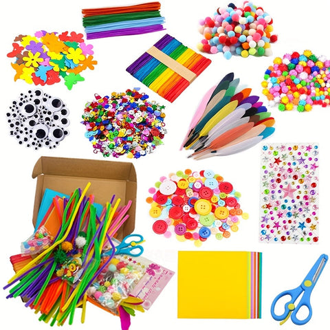 Kreatives DIY Bastelset für Kinder – Pädagogisches Spielzeug mit verschiedenen Materialien
