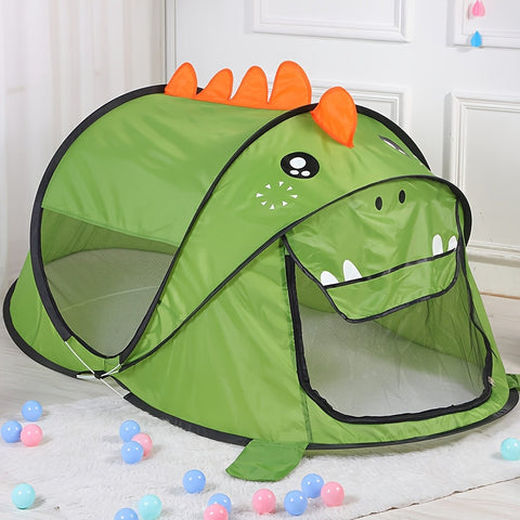 Kinder Dinosaurier, Hai & Bär Pop-Up Spielzelt Set mit UPF 50 – Atmungsaktiv & Tragbar für Babys & Kleinkinder