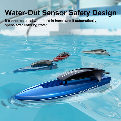 Wasser Mini Spielzeugboot – Fernbedienbar mit LED-Beleuchtung