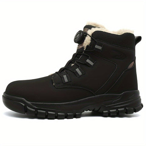 Sicherheitsstiefel für Männer mit Stahlkappen und Fleece – Strapazierfähig und Durchstichsicher