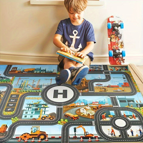 Bau- und Abenteuer-Spielteppich – Für kleine Entdecker und kreative Spieler