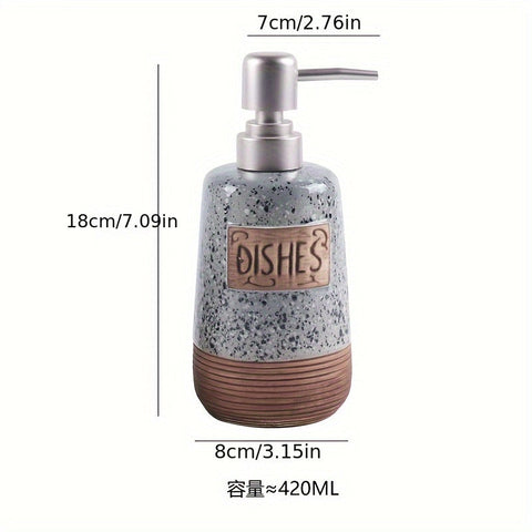 Vintage Keramische Seifenspender – 420ml für Küche oder Badezimmer