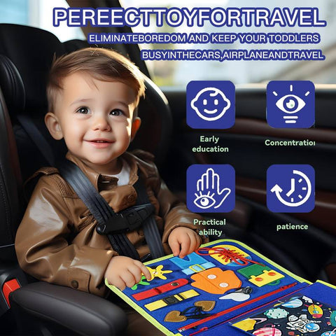 Busy Book Educatives Spielset – Lehrreiches und Interaktives Spielbuch für Kinder