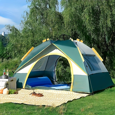 Schneller Aufbau 4-Personen Campingzelt – Atmungsaktive und Winddichte Unterkunft