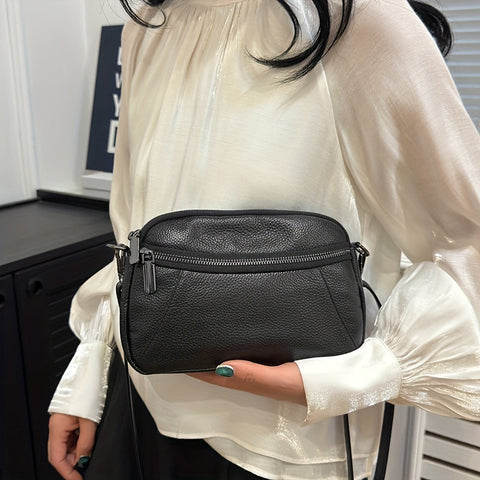 Klassisch Chic Leder Crossbody – Zeitlos und Funktional