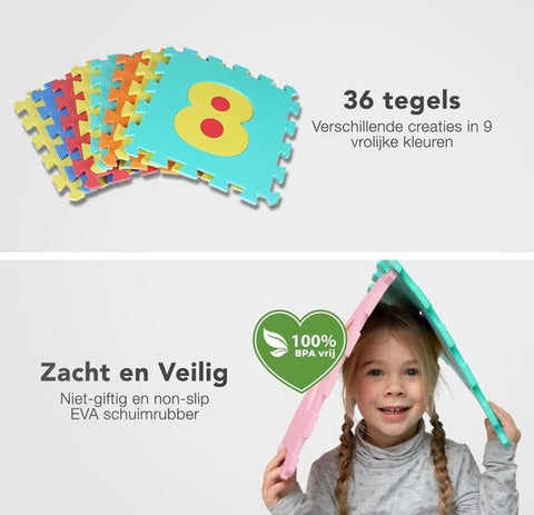 KidPuzzle - XL Zahlen & Alphabet Puzzlematte
