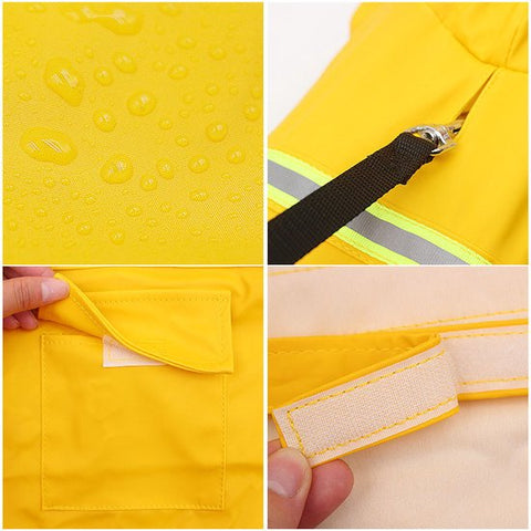 PupJoy - Reflektierende Hunde-Regenjacke + Kapuze - Sicherer Nachtspaziergang