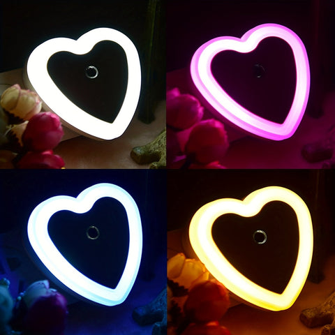 HeartGlow LED Nachtlampe - Intelligente Dämmerungs-zu-Dämmerungs Nachtbeleuchtung