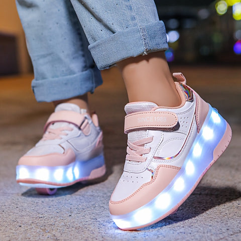 GlowRiders Roller Sneakers - Für Kinder mit Lichtspektakel