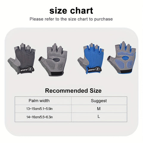 Halb Fingerhandschuhe für Radfahren und Outdoor-Aktivitäten – Atmungsaktives und Rutschfestes Design