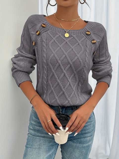 Luxe Knopfpullover - Komfortabel und stilvoll für jeden Anlass