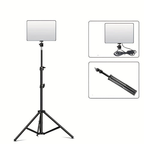 Verstellbares Lichtstativ und Lampe – Ideal für Fotografie, Studio-Setups und Videoaufnahmen