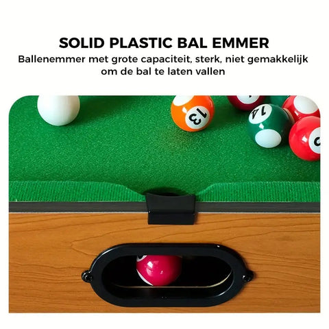 Kompakte Tischbillard - Für endlosen Spielspaß