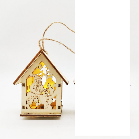 Holz Weihnachtsdekoration Set – Magisch und stimmungsvoll
