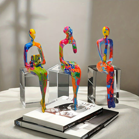 KleurExplosie Kunstfiguren Set - Für einen Kühn und Kreativen Einrichtungsstil