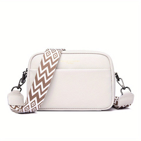 Echte Leder Crossbody Tasche – Praktisch und Trendy mit Gitarrenschulterriemen