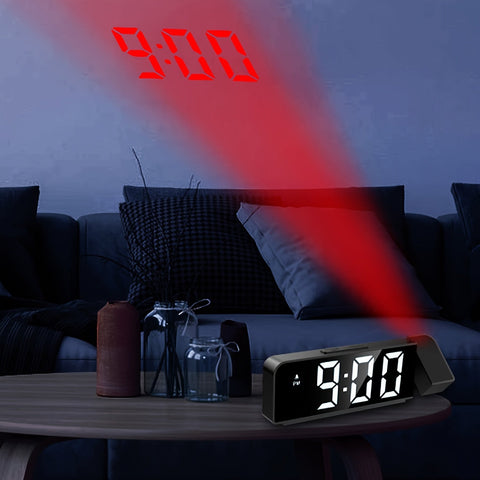 LED-Projektionswecker – Temperatur- und Datumsanzeige mit USB-Stromversorgung