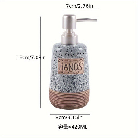Vintage Keramische Seifenspender – 420ml für Küche oder Badezimmer