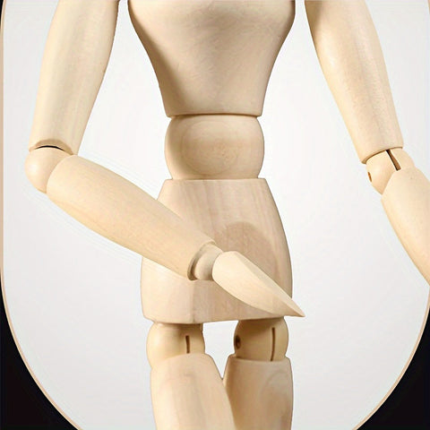 Aprikosen Holz Kunstmannequin – Flexibel und Natürlicher Look