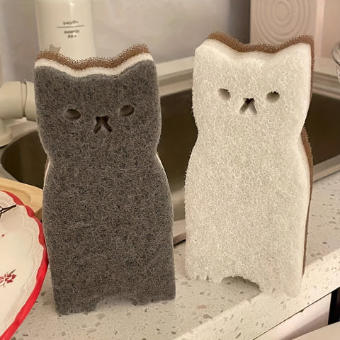 Purrfect Clean Katzen-Schwammset – Nachhaltig, Niedlich und Superfunktional