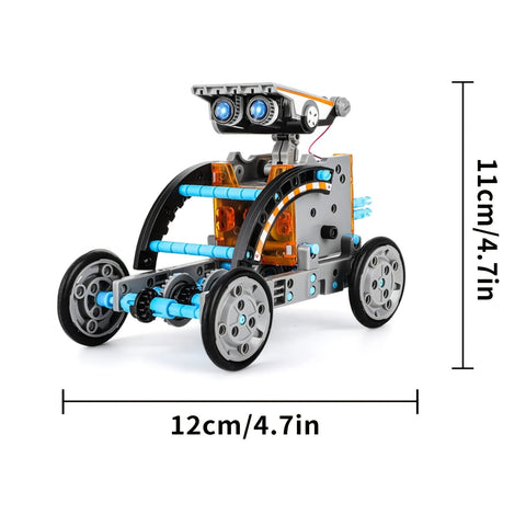 Solar Robo Builder - 12-in-1 Bildungsbau-Spielzeug mit Solarenergie