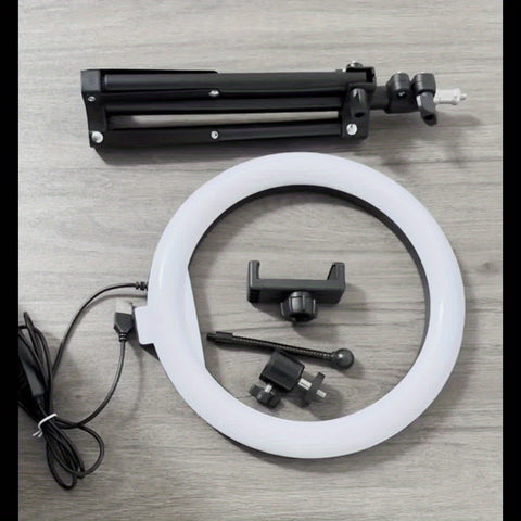 10-Zoll Beauty Ringlicht mit 55 cm Stativ – Perfekt für Fotografie, Videografie und Make-up