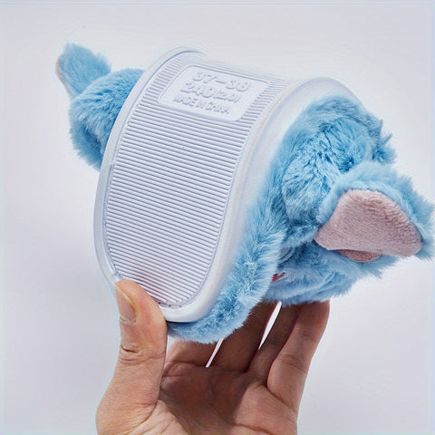 Disney Stitch Plüsch Hausschuhe – Weiche und Warme Hausschuhe für Kalte Tage