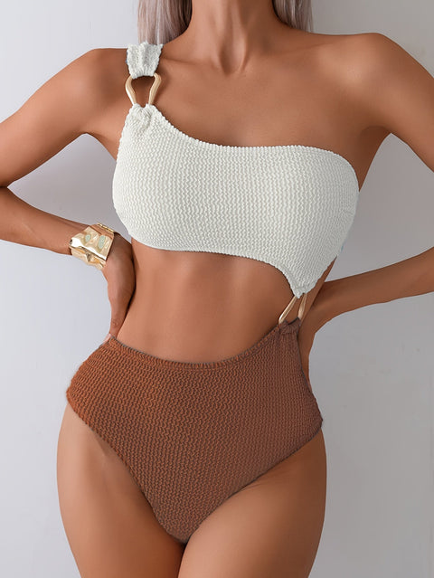 Elegantes Damen One-Shoulder Badeanzug – Komfort und Design