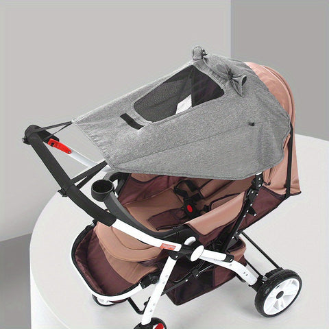 Zusammenklappbares Sonnenschutz für den Kinderwagen – UV-Schutz und Flexible Riemen für Perfekte Abdeckung
