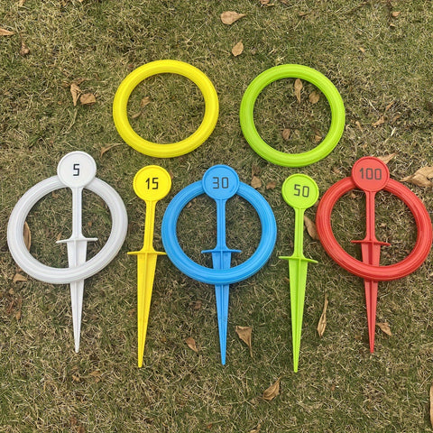 Bunte Ringwurfspielset - Für Spaßige Aktivitäten im Freien