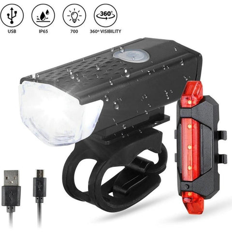 VoltBeam USB Fahrradlicht Set – Sicherheit und Komfort mit wiederaufladbaren Batterien