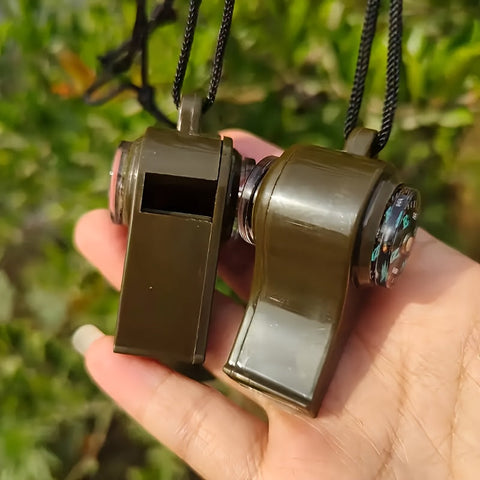 Nothorn mit Kompass und Thermometer – Nachhaltiges und Schwimmendes Design für Survival- und Outdoor-Abenteuer