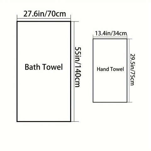 Premium Baumwoll-Badetuch-Set – Weich und Absorbierend