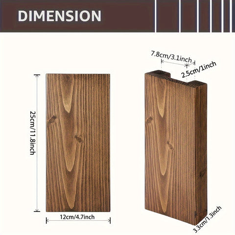 Rustikale Holzwandvase - Natürliche Atmosphäre für jedes Interieur