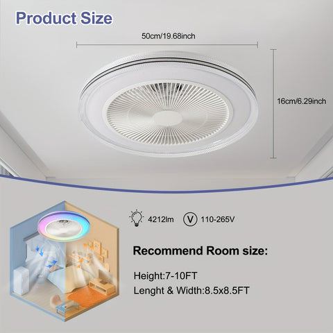 LumiCool RGB Deckenventilator – Frisch und Gemütlich