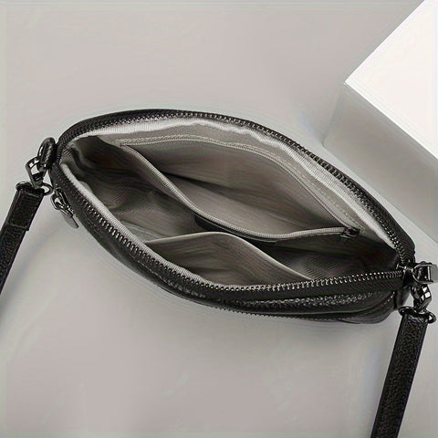 Klassisch Chic Leder Crossbody – Zeitlos und Funktional