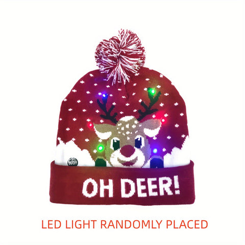 Frostige LED Weihnachtsmützen - Beleuchtet und Fröhlich für die Feiertage
