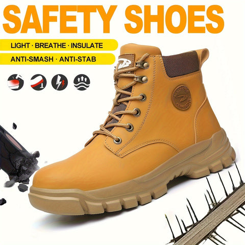 Robuste Sicherheitsarbeitsstiefel mit Stahlkappen – Langlebig und Komfortabel für Arbeit und Industrie