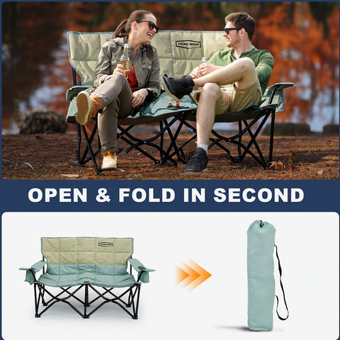 CampEase Loveseat Campingstuhl – Luxuriöser Sitzkomfort für Zwei
