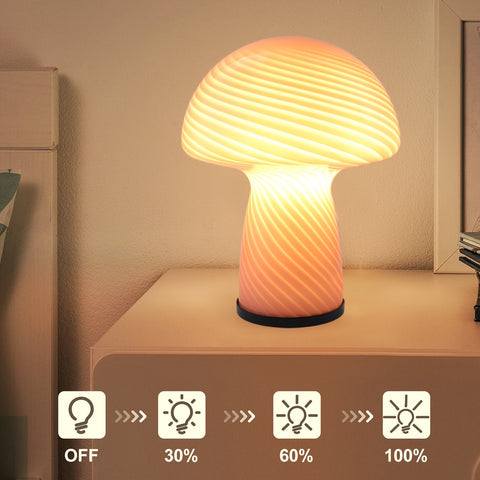 Verspielte Pilzlampe - Raffinierte Atmosphäre mit einem Retro-Twist