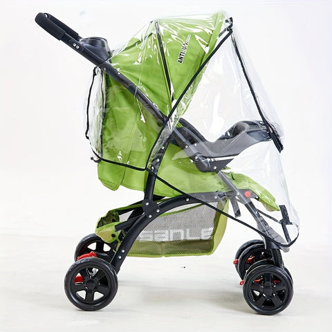 Transparente Regenhaube für Kinderwagen - Für wetterfeste Schutz