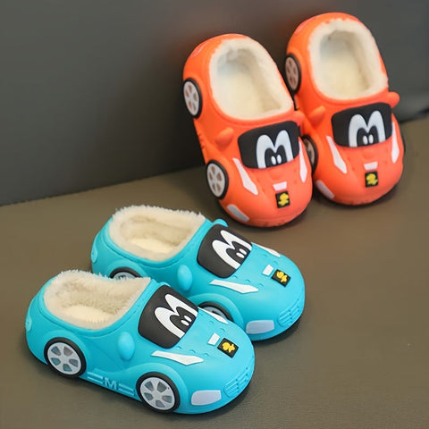 Fröhliche Auto Hausschuhe für Kinder - Spielerisch und Bequem für Zu Hause